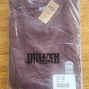 NWT Duluth Trading Longtail T Relaxed Fit Short Sleeve XXL Burgundy